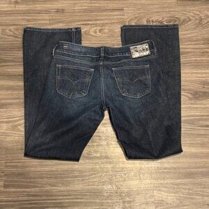 Diesel Louvely Jeans Womens Size 30x32 Bootcut Fit Stretch Denim Mid Rise Blue